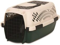 Black and tan small dog kennel